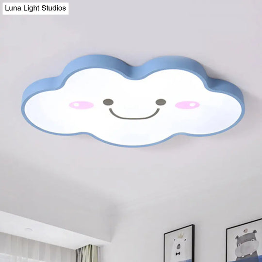 Smiling Cloud Ceiling Light - Childrens Nordic Style Acrylic Fixture