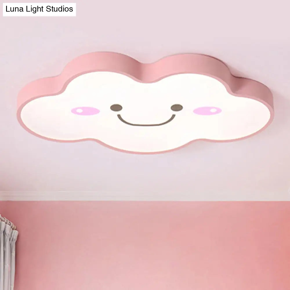 Smiling Cloud Ceiling Light - Children’s Nordic Style Acrylic Fixture