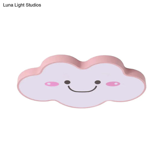 Smiling Cloud Ceiling Light - Childrens Nordic Style Acrylic Fixture