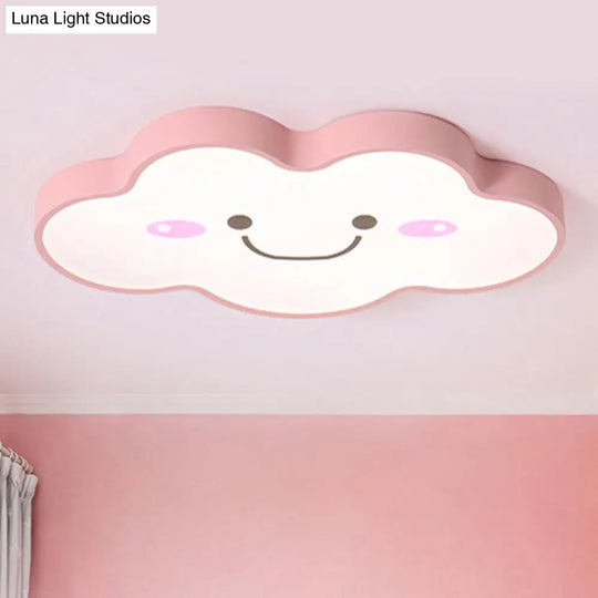 Smiling Cloud Ceiling Light - Childrens Nordic Style Acrylic Fixture