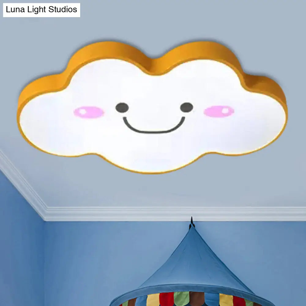 Smiling Cloud Ceiling Light - Children’s Nordic Style Acrylic Fixture