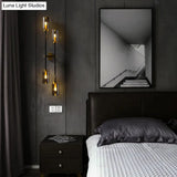 Smoke Gray Glass Modernist Cylinder Sconce - Wall Mounted Lamp With 4 Heads For Bedroom