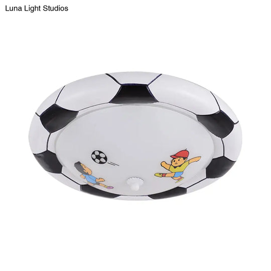 Soccer Ball Bedroom Ceiling Light: Acrylic Modern Fixture With Chic Design