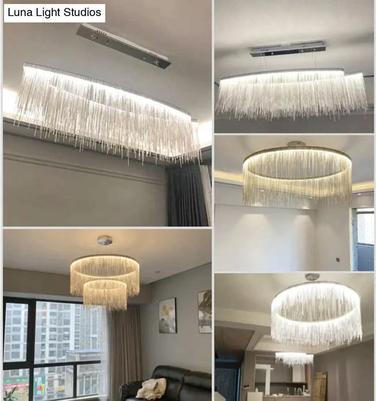 Solana - Tassel Chain Led Chandelier