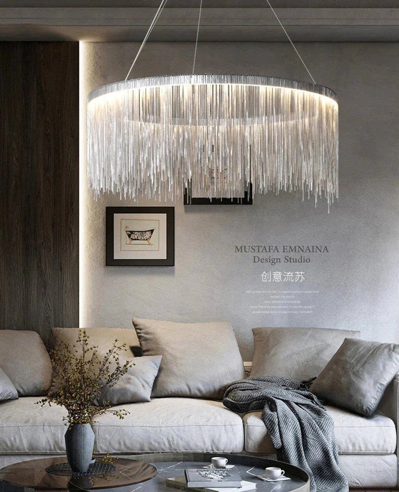 Solana - Tassel Chain Led Chandelier