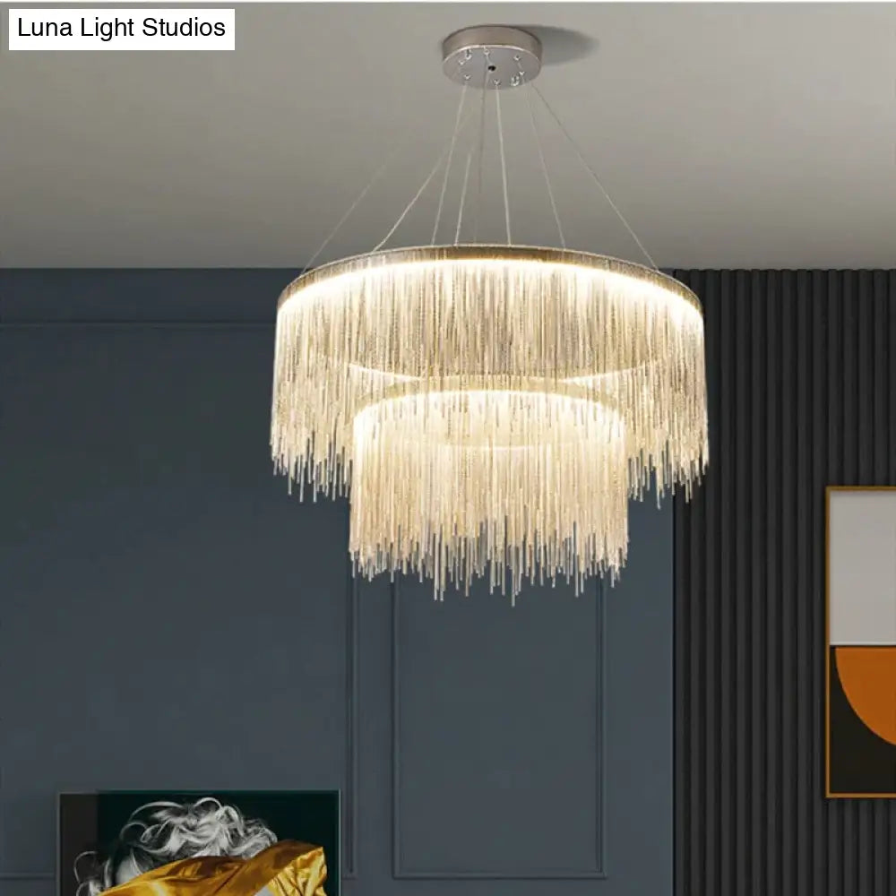 Solana - Tassel Chain Led Chandelier