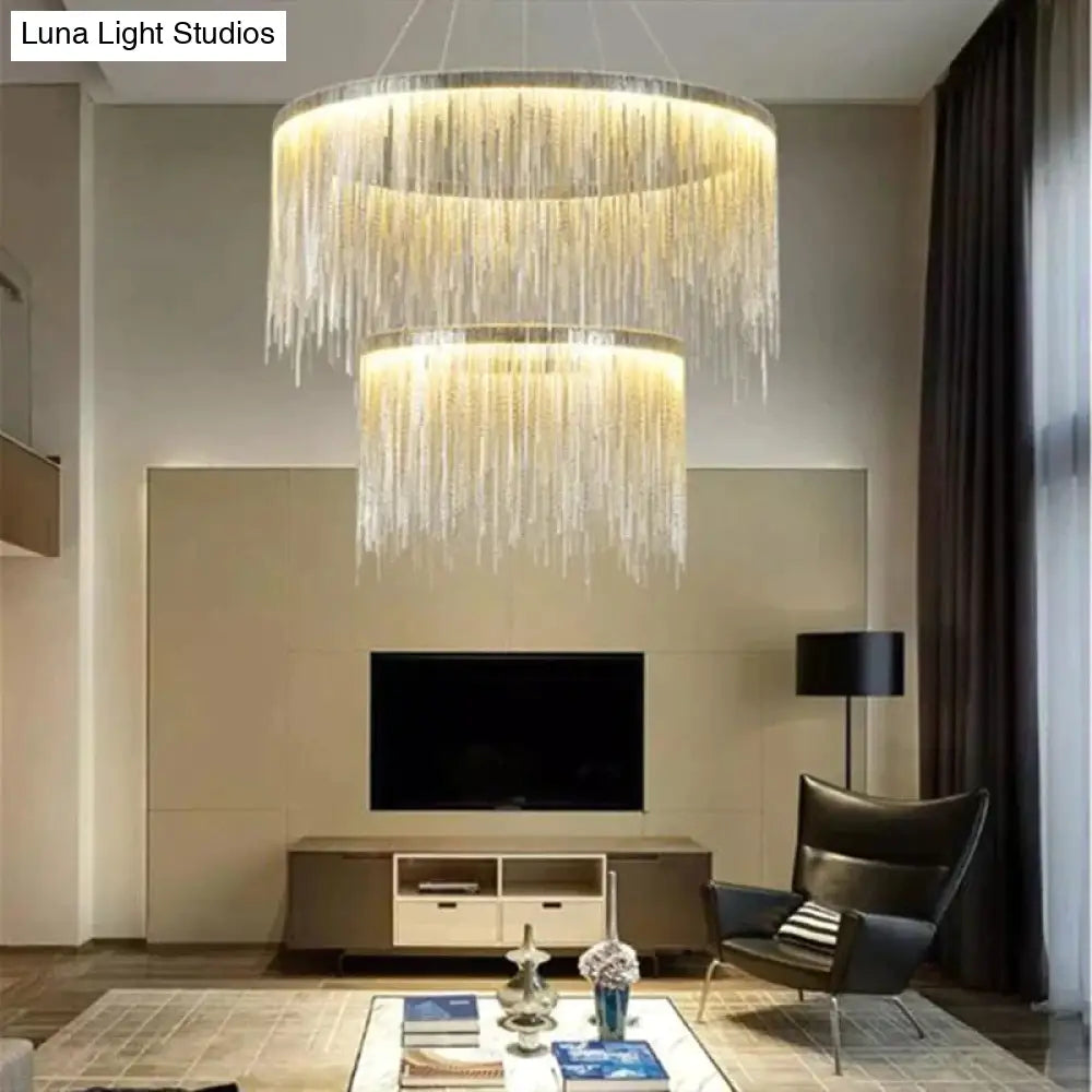 Solana - Tassel Chain Led Chandelier