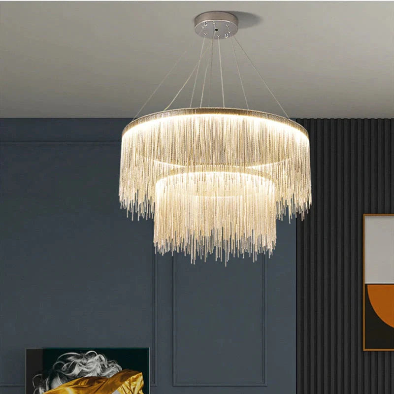 Solana - Tassel Chain Led Chandelier