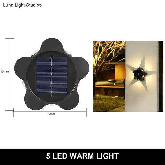 Solar Wall Lamp Outdoor Waterproof Up And Down Luminous Lighting Lamps