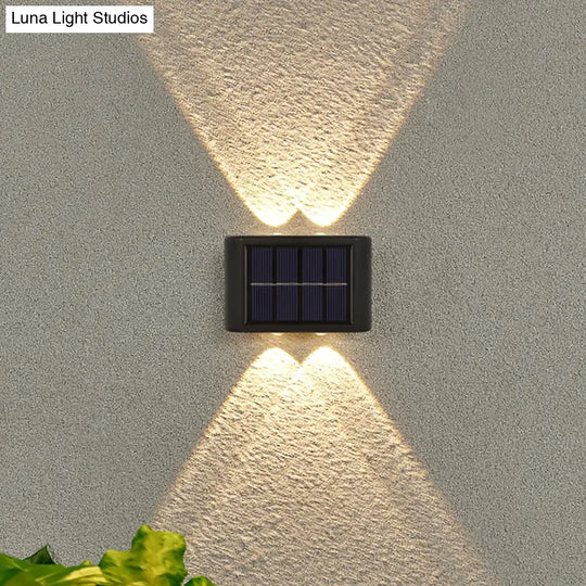 Solar Wall Lamp Outdoor Waterproof Up And Down Luminous Lighting Lamps