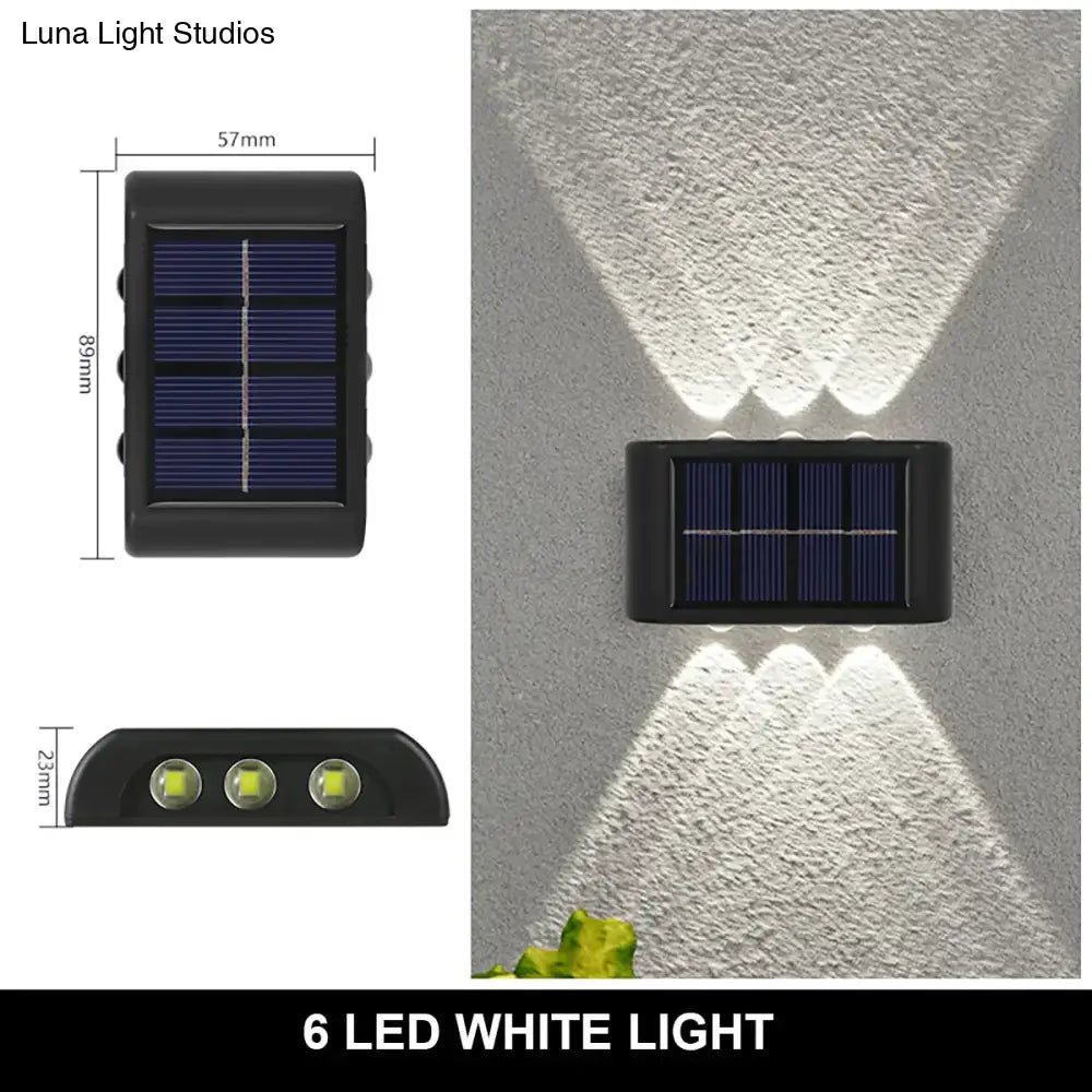 Solar Wall Lamp Outdoor Waterproof Up And Down Luminous Lighting Lamps