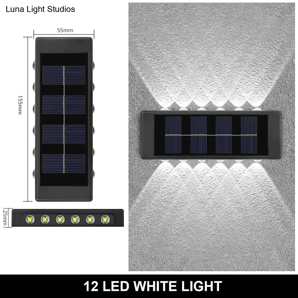 Solar Wall Lamp Outdoor Waterproof Up And Down Luminous Lighting Lamps