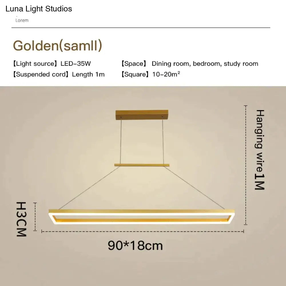 Solis - Modern Rectangle Led Pendant Lights