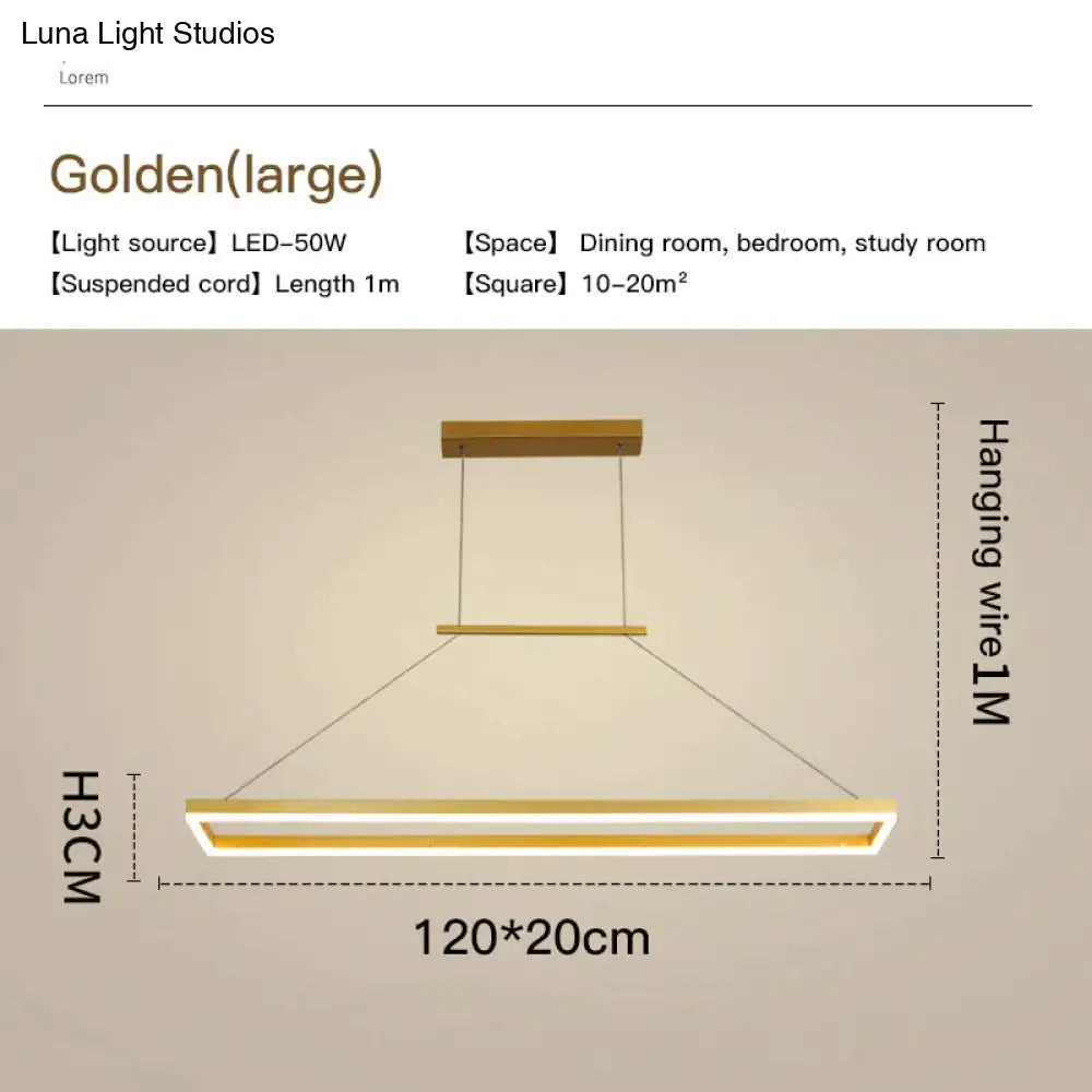 Solis - Modern Rectangle Led Pendant Lights