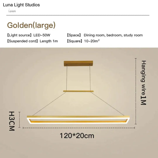 Solis - Modern Rectangle Led Pendant Lights