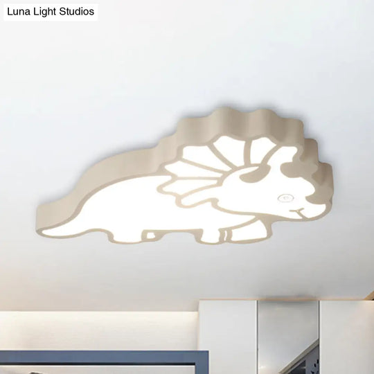 Spinosaurus Led Ceiling Light: Modern Acrylic Lamp For Childs Bedroom