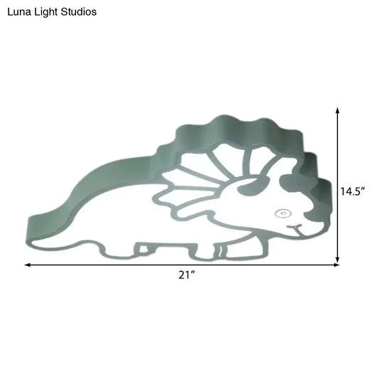 Spinosaurus Led Ceiling Light: Modern Acrylic Lamp For Childs Bedroom