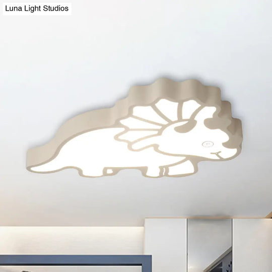 Spinosaurus Led Ceiling Light: Modern Acrylic Lamp For Child’s Bedroom