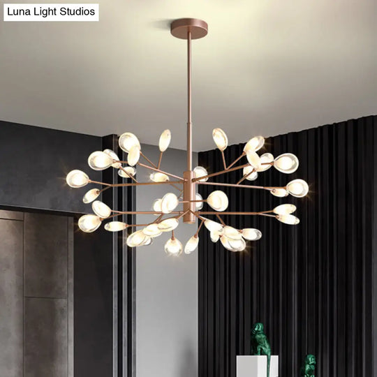 Modern Sputnik Led Ceiling Light Fixture For Living Rooms