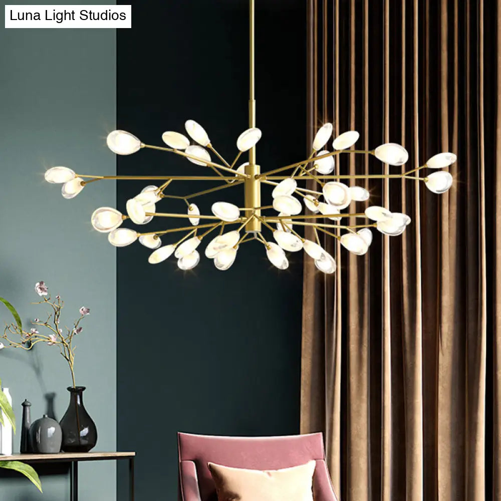 Modern Sputnik Led Ceiling Light Fixture For Living Rooms