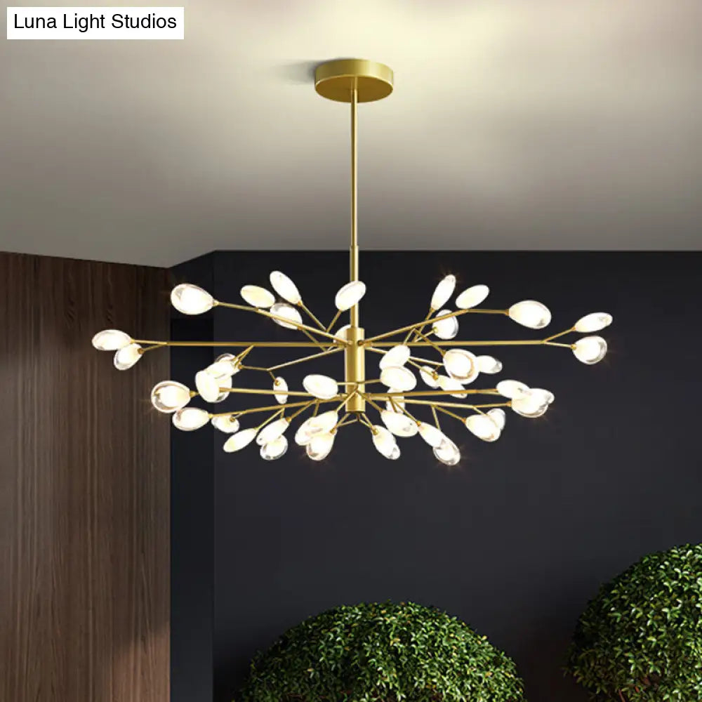 Modern Sputnik Led Ceiling Light Fixture For Living Rooms