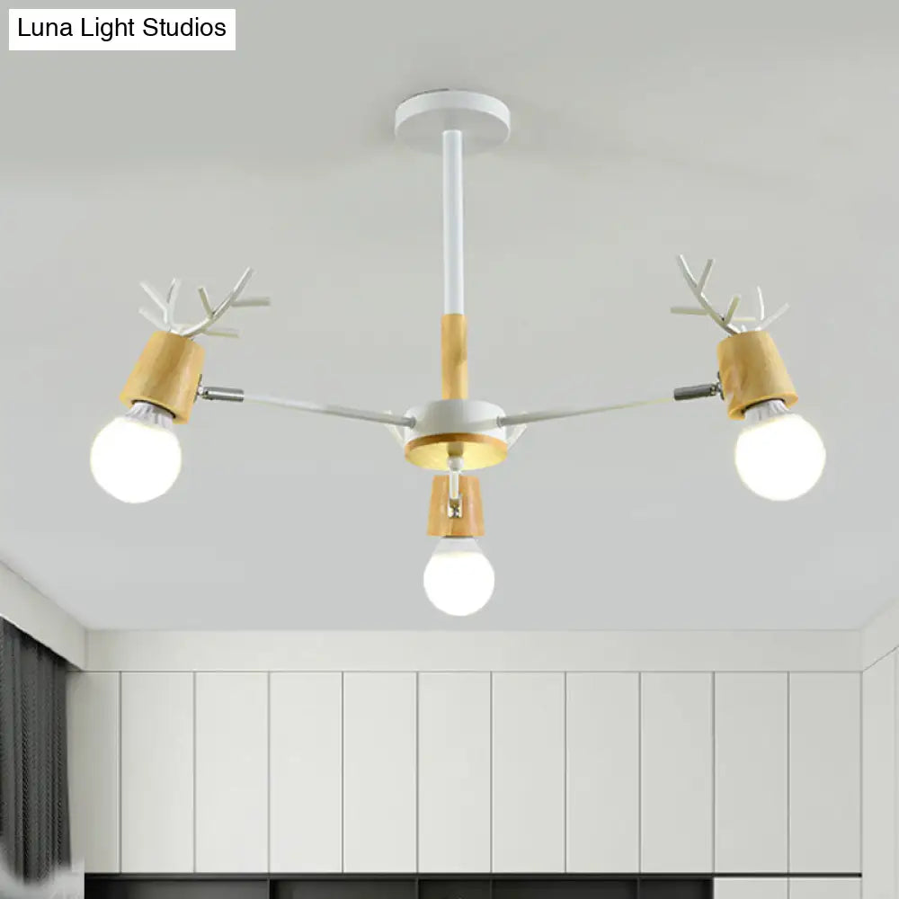 Sputnik Metal Chandelier - Modern Ceiling Hang Fixture With Bare Bulb For Bedroom 3/6/8 Lights