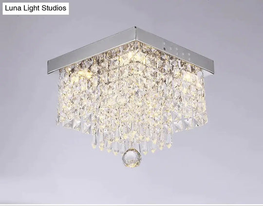 Square Simple Aisle Living Room Led Ceiling Crystal Lamp Balcony Entrance Corridor Creative Ceiling