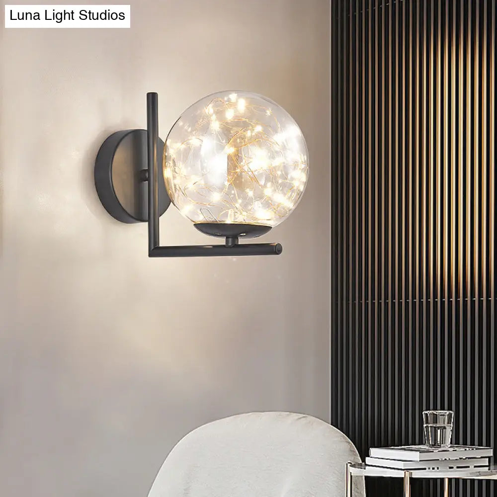 Star Light Wall Sconce: 1-Head Ambient Lighting For Bedroom