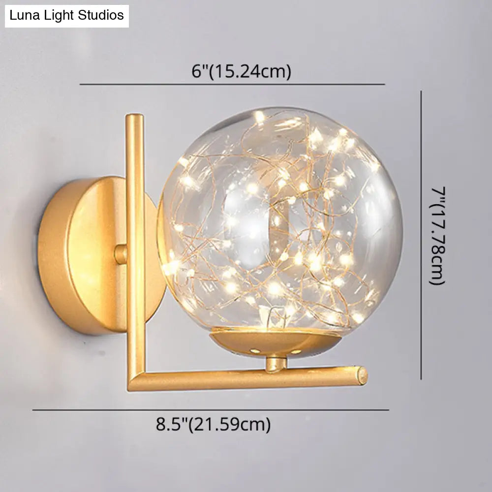 Star Light Wall Sconce: 1-Head Ambient Lighting For Bedroom