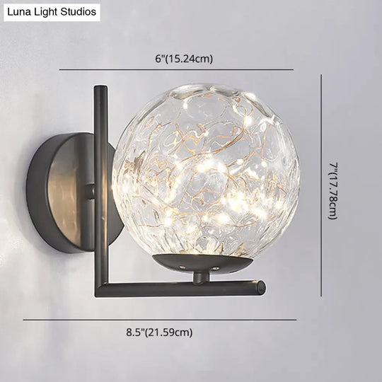 Star Light Wall Sconce: 1-Head Ambient Lighting For Bedroom