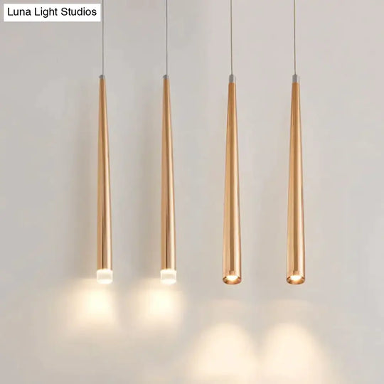 Starletts - Led Cone Pendant Light Gold