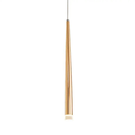 Starletts - Led Cone Pendant Light Gold Golden With Acrylic / Length 30Cm Warm White 3000K