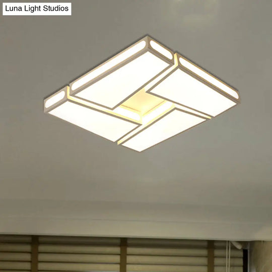 Stylish Acrylic Flush Mount Lamp - Modern 18/23.5 Dia Led Ceiling Light Warm/White Lighting Option