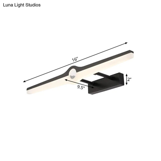 Stylish Led Wall Mount Light With Aluminum And Acrylic Design - Black/White (16/29 Dia)