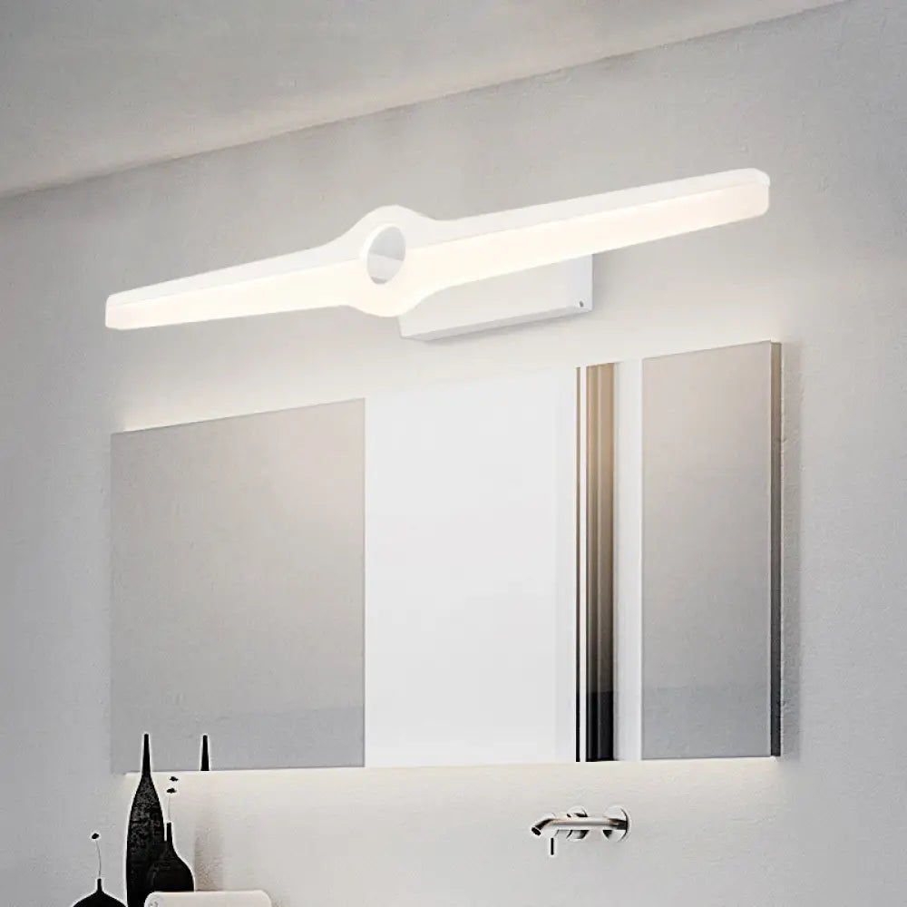 Stylish Led Wall Mount Light With Aluminum And Acrylic Design - Black/White (16/29 Dia) White / 16