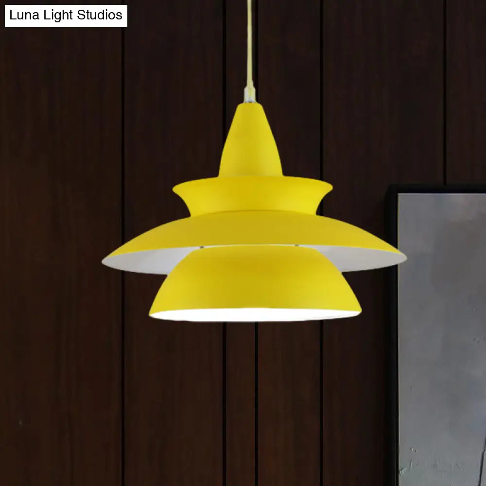 Stylish Macaron Hanging Light: Black/White Adjustable Ceiling Fixture For Living Room