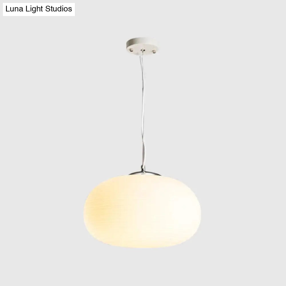 Nordic Pendant Light - Stylish Opal Glass Suspension For Office & Kitchen Island