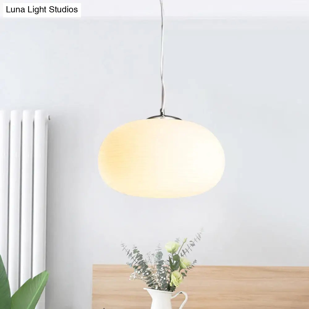 Nordic Pendant Light - Stylish Opal Glass Suspension For Office & Kitchen Island