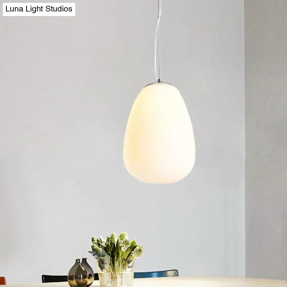 Stylish Nordic Pendant Light With Opal Glass - Ideal For Office And Kitchen Island