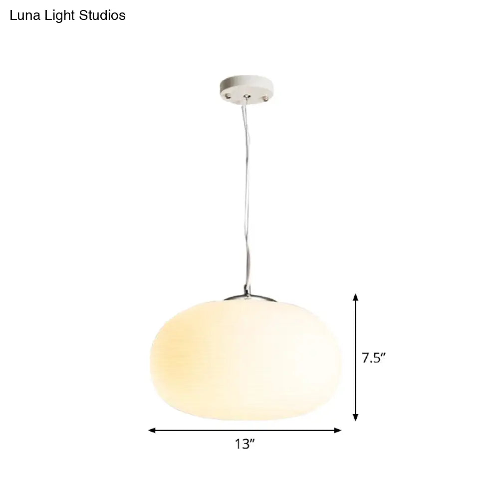 Stylish Nordic Pendant Light With Opal Glass - Ideal For Office And Kitchen Island