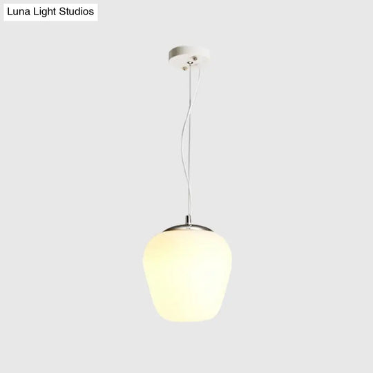 Stylish Nordic Pendant Light With Opal Glass - Ideal For Office And Kitchen Island