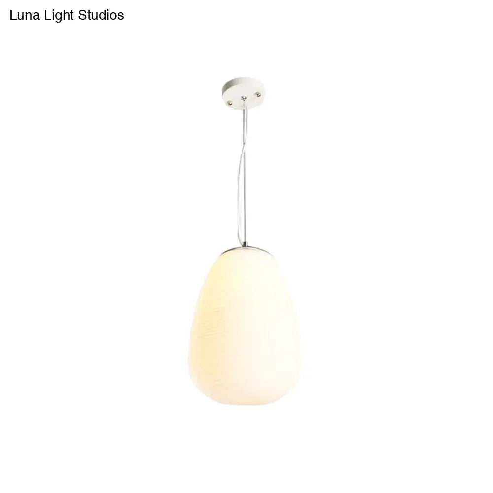 Nordic Pendant Light - Stylish Opal Glass Suspension For Office & Kitchen Island