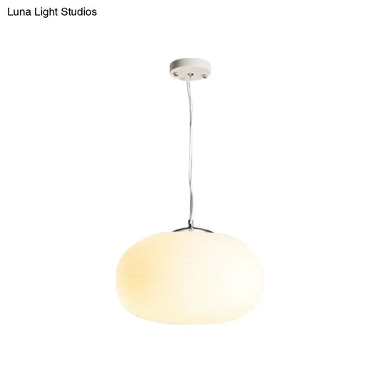 Nordic Pendant Light - Stylish Opal Glass Suspension For Office & Kitchen Island