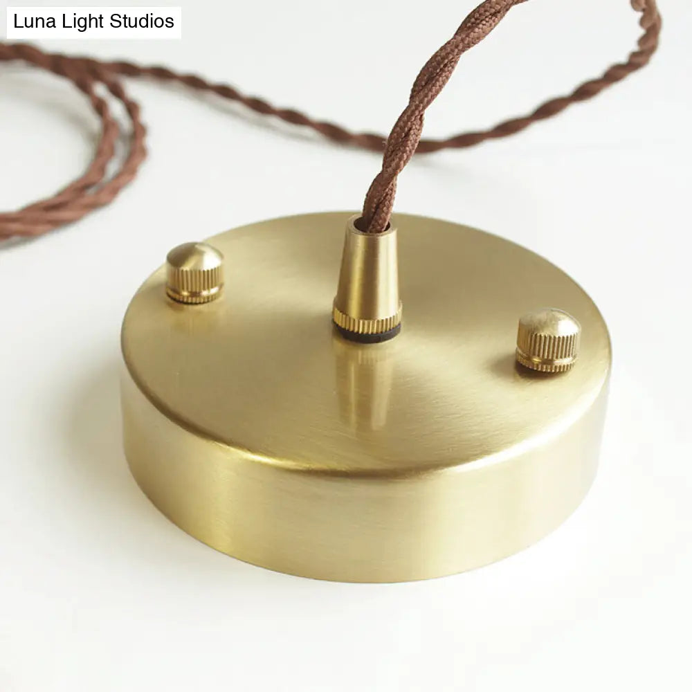 Stylish Oval Pendant Light With Brass Lamp Socket - Ideal For Cloth Shop