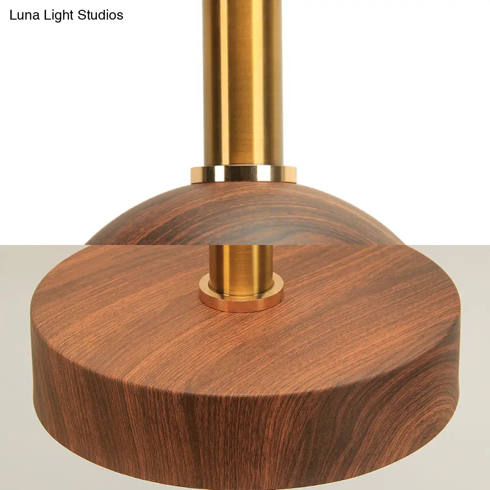 Stylish Wood Pendant Light For Bedroom Or Porch - Small Brown And Modern