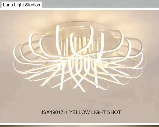 Surface Mount Ceiling Light Fixture For Bedroom Living Room Acrylic Lamp Decorative Lampshade