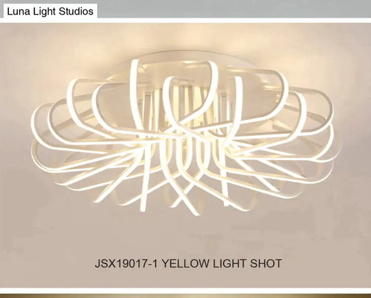 Surface Mount Ceiling Light Fixture For Bedroom Living Room Acrylic Lamp Decorative Lampshade