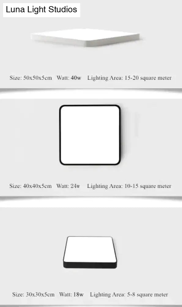 Surface Mount Ultra Thin 5Cm Led Ceiling Light Dimmable Modern Lamp Home Lighting Living Room