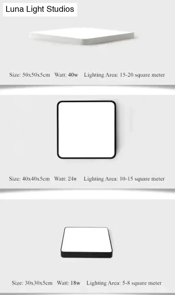 Surface Mount Ultra Thin 5Cm Led Ceiling Light Dimmable Modern Lamp Home Lighting Living Room