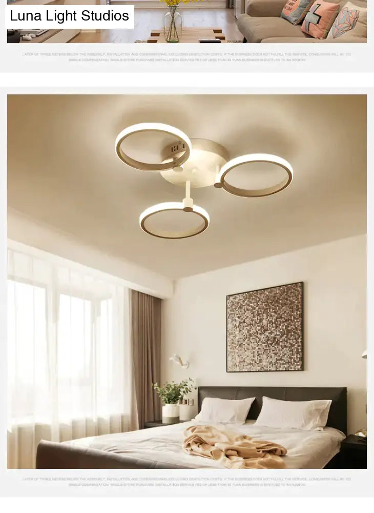 Surface Mounted Modern Led Ceiling Lights For Living Room Bed Light White/Brown Plafondlamp Home